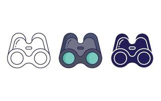 Binoculars vector icon