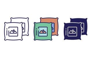 Pillow vector icon