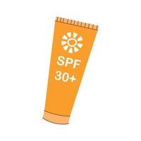 spf protector mano dibujó vector