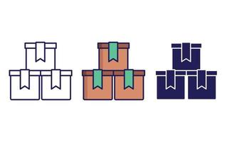 Package box vector icon