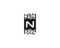 creative letter N logo design vector template