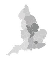 Italy map administration regions in grey vector