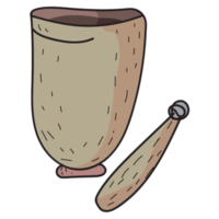 hand drawn kitchenware doodle style png