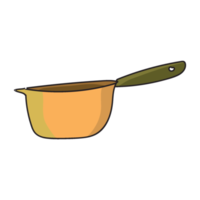 mano dibujado batería de cocina garabatear estilo png