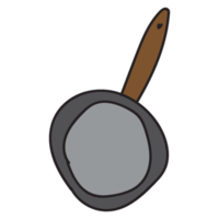 hand drawn kitchenware doodle style png