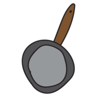 mano disegnato utensili da cucina scarabocchio stile png