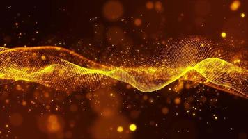 Gold Particle Trail Background animation video