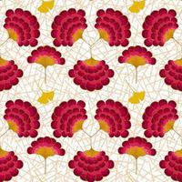 sin costura vistoso flores motivos, africano cera impresión tela, afro étnico hecho a mano ornamento para tu diseño, tribal geométrico elementos. vector textura, África floral textil ankara Moda diseño