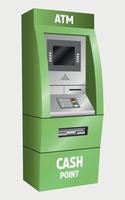 realistic vector ATM in green color