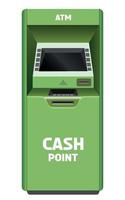 realistic vector ATM in green color