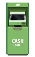 realistic vector ATM in green color