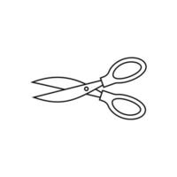 Scissors vector icon. barber illustration sign. cut symbol. hairdresser logo.