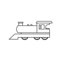 niños tren icono vector. público transporte ilustración signo. ferrocarril símbolo. vector