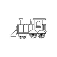 niños tren icono vector. público transporte ilustración signo. ferrocarril símbolo. vector