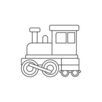 niños tren icono vector. público transporte ilustración signo. ferrocarril símbolo. vector