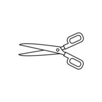 Scissors vector icon. barber illustration sign. cut symbol. hairdresser logo.