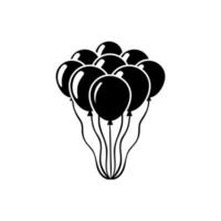 Balloon icon vector. Birthday illustration sign. celebration symbol or logo. vector