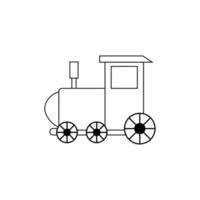 niños tren icono vector. público transporte ilustración signo. ferrocarril símbolo. vector