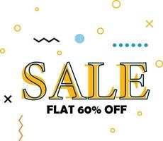 Trendy sale banner design vector download