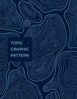 Abstract pattern . Wavy lines of topographic design. Vector contour illustration.