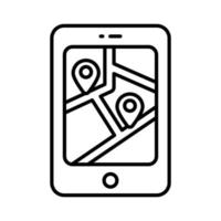 Mobile navigation vector design in modern style, easy to use icon