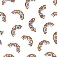 Hand drawing rainbow pattern illustration vector. Doodle seamless background. Color texture for fabric, wrapping, textile, wallpaper, apparel vector