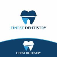 Finest Dentistry logo design in vector template