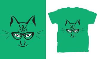 Funny Cat with sunglass vector