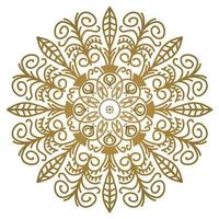 Mandala pattern abstract floral ornament vector