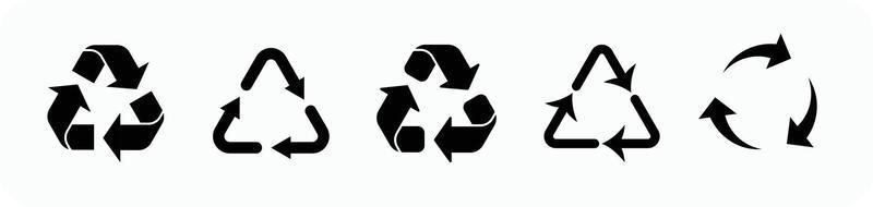 Recycle icon set. Recyclable sign icons set EPS10 - Vector
