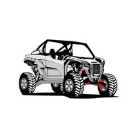 Utv custom race illustration vector