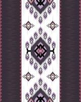 Geometric Ethnic pattern vector. African, American, Mexican, Western Aztec motif striped and bohemian pattern. designed for background,wallpaper,print, carpet,wrapping,tile,batik.vector illustratoin. vector