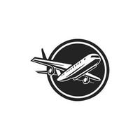 Plane icon vector, solid illustration, pictogram isolated on white vector