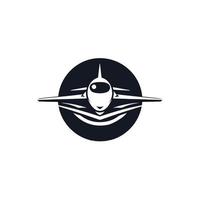 Plane icon vector, solid illustration, pictogram isolated on white vector