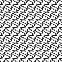Vector seamless pattern. Stylish textile print with geometric ethnic design. Black and white fabric background. New Era Style..EPS