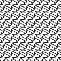 Vector seamless pattern. Stylish textile print with geometric ethnic design. Black and white fabric background. New Era Style..EPS