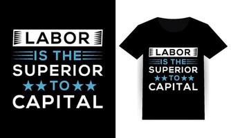 labor día. internacional trabajadores día, labor tipografía, labor día t camisa diseño, vector