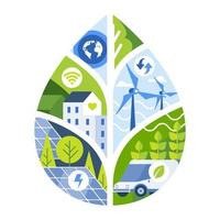 verde negocio sustentabilidad vector