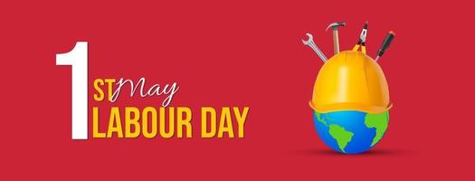 Labour Day Social Media Post Web Banner Design Concept vector