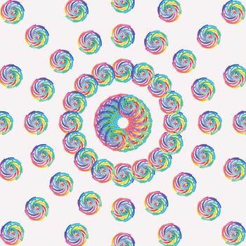 Gradient Circles Pattern vector