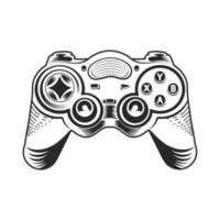 game contoller black and white vector