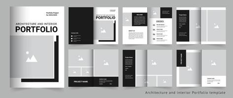 arquitectura portafolio o real inmuebles portafolio o proyecto portafolio vector