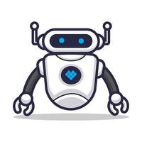 Robot Character cute vector design futuristic template editable