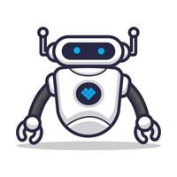 Robot Character cute vector design futuristic template editable