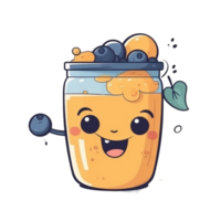 Cartoon Smoothie aesthetic png
