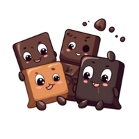 cartone animato cioccolato ai generativo png