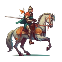 Cartoon Medieval Knight png