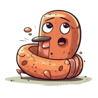 cartoon sausage AI Generative png