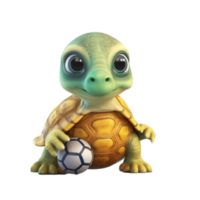 Baby Sport Schildkröte ai generativ png