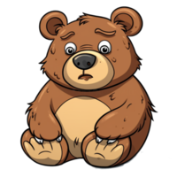 marrón oso ai generativo png